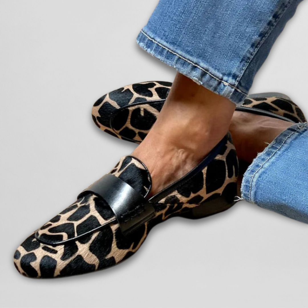 Mocasín con estampado Leopardo