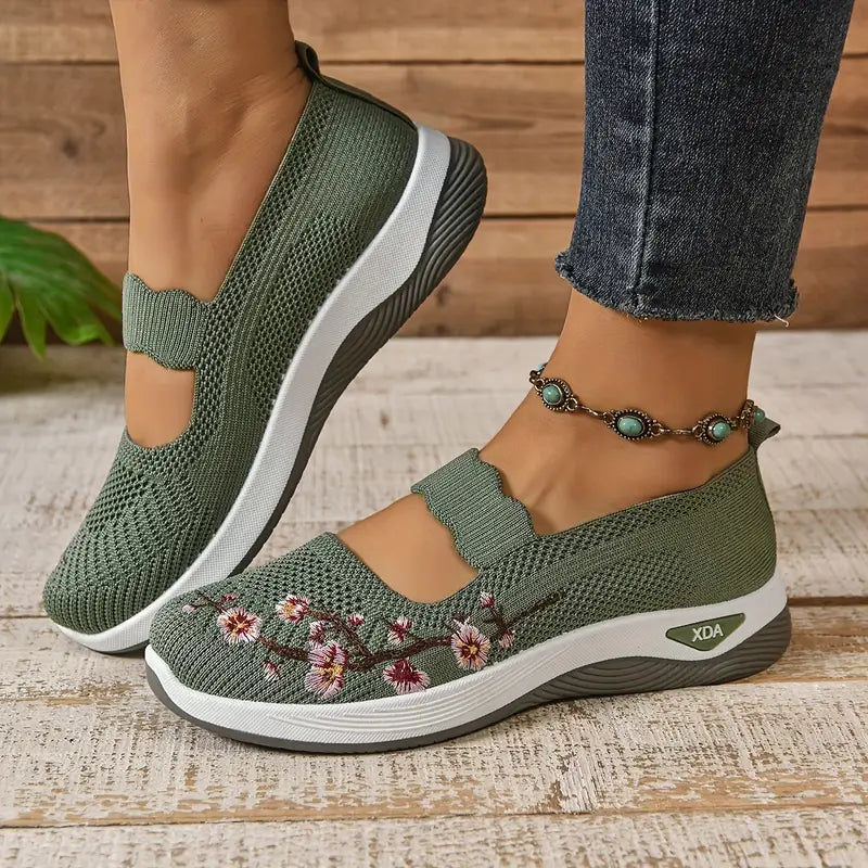 Zapatillas Flor cómodas para caminar