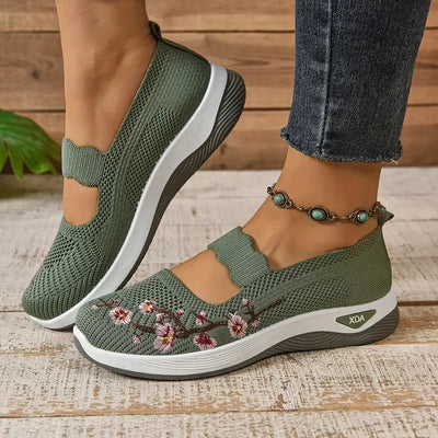 Zapatillas Flor cómodas para caminar