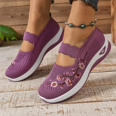 Zapatillas Flor cómodas para caminar