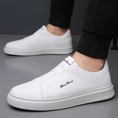 Zapatillas de piel