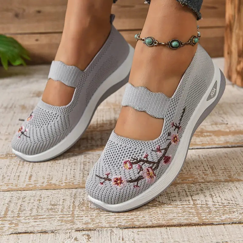 Zapatillas Flor cómodas para caminar
