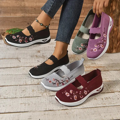 Zapatillas Flor cómodas para caminar
