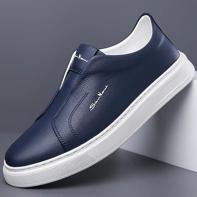 Zapatillas de piel