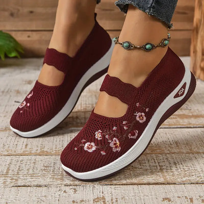Zapatillas Flor cómodas para caminar