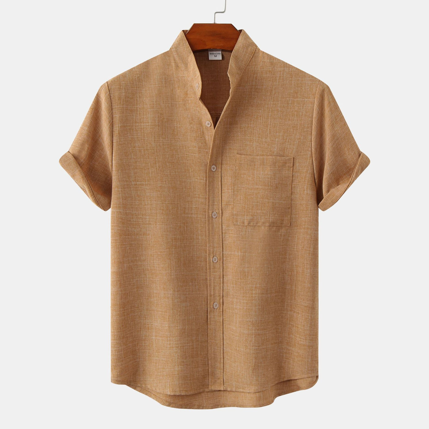 Zagreb | Camisa de algodón lisa con botones