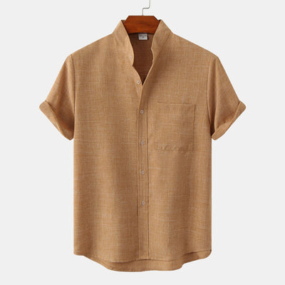 Zagreb | Camisa de algodón lisa con botones