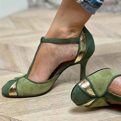 Alicia | Tacones Escote Patchwork