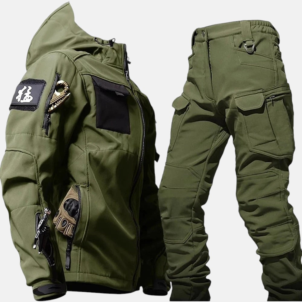 JAVIER | CONJUNTO IMPERMEABLE CON CAPUCHA PARA HOMBRE
