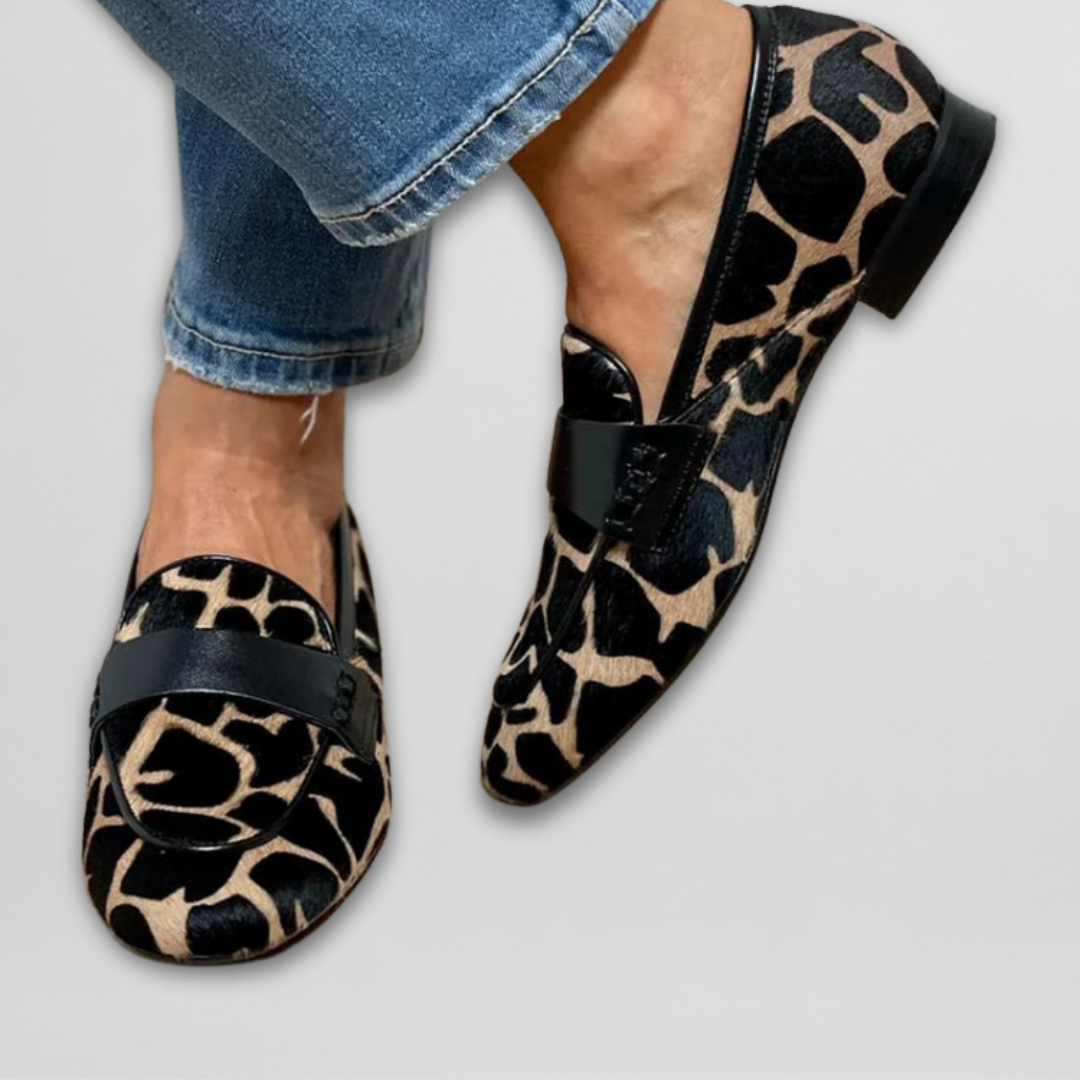 Mocasín con estampado Leopardo