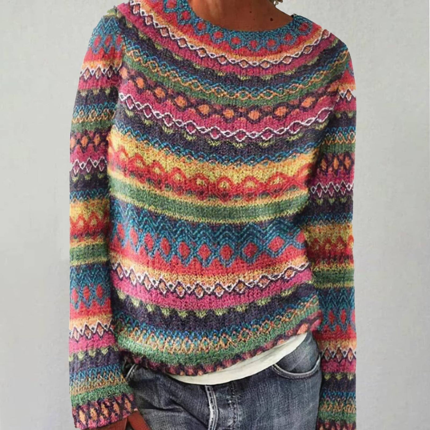 Emma - Jersey Retro Acolchado / Acogedor