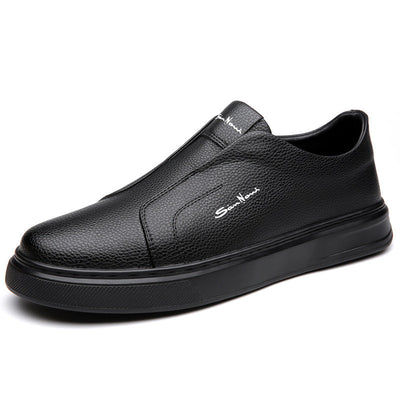 Zapatillas de piel