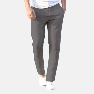 Hugo | Pantalón de Lino Lineal Transpirable