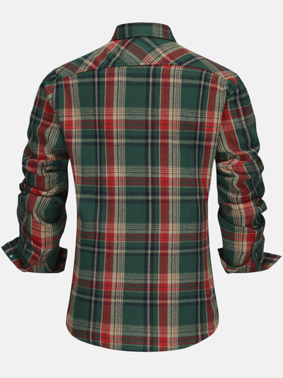 Ramon | Camisa de Manga Larga de cuadros lineares