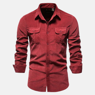 Pedro | Camisa de Corduroy de Manga Larga