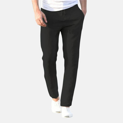 Hugo | Pantalón de Lino Lineal Transpirable