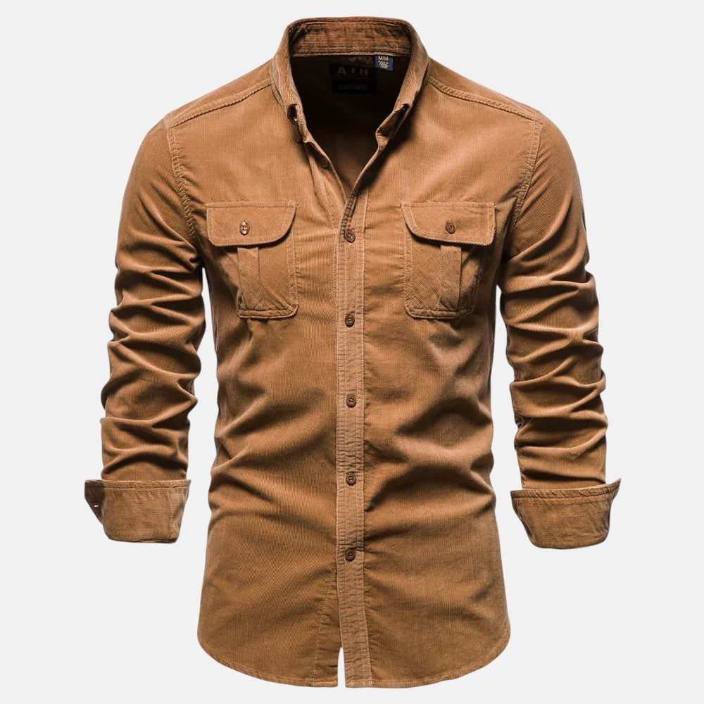 Pedro | Camisa de Corduroy de Manga Larga