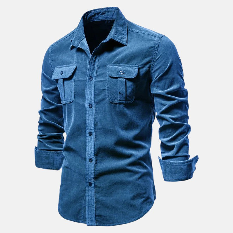 Pedro | Camisa de Corduroy de Manga Larga
