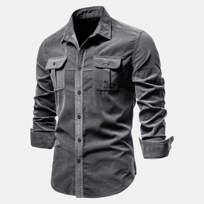 Pedro | Camisa de Corduroy de Manga Larga