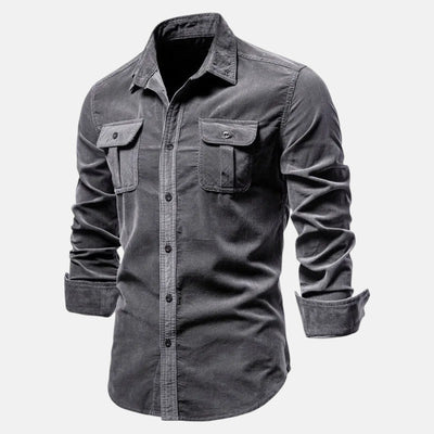 Pedro | Camisa de Corduroy de Manga Larga