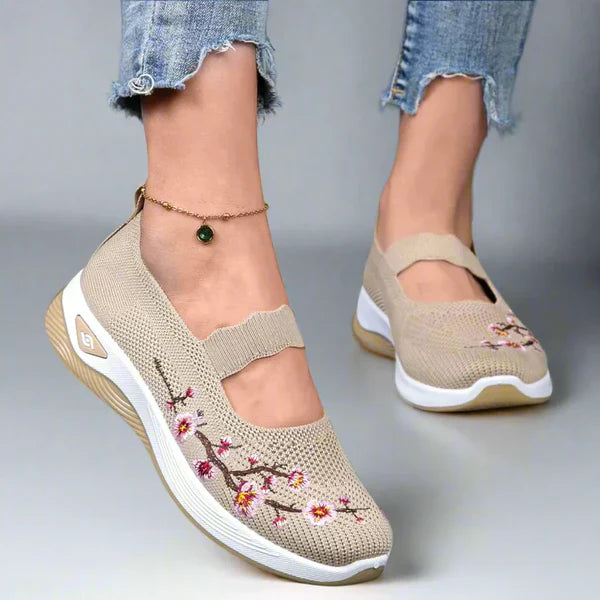 Zapatillas Flor cómodas para caminar