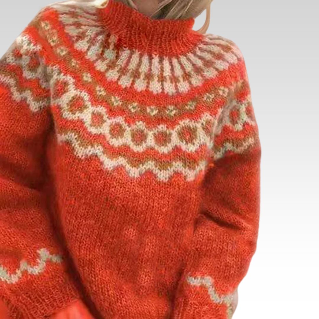 Olivia | Jersey de Cuello Alto Acolchado