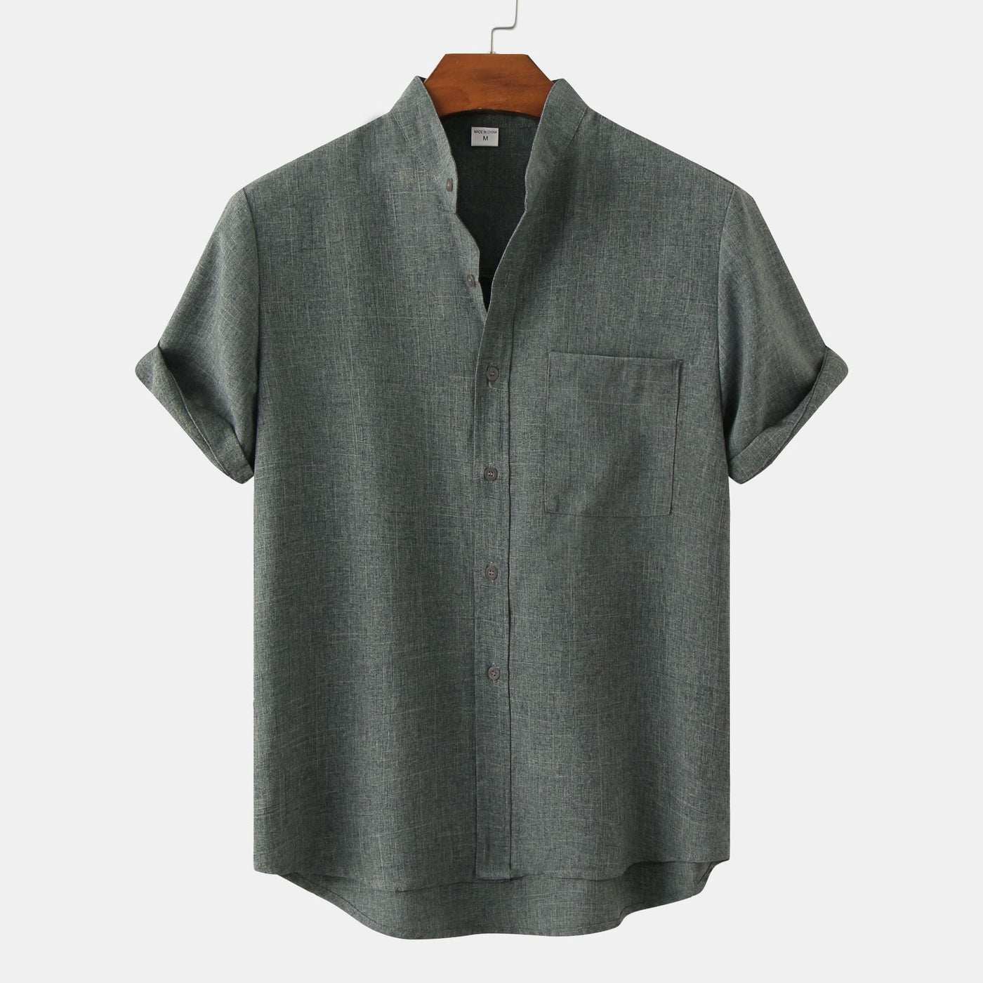 Zagreb | Camisa de algodón lisa con botones