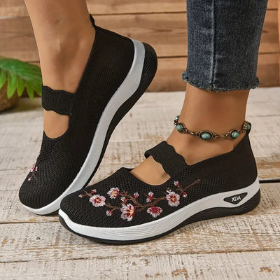 Zapatillas Flor cómodas para caminar
