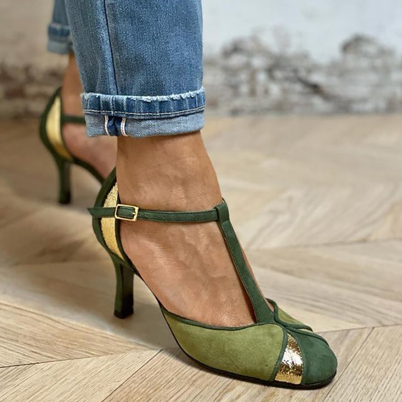 Alicia | Tacones Escote Patchwork