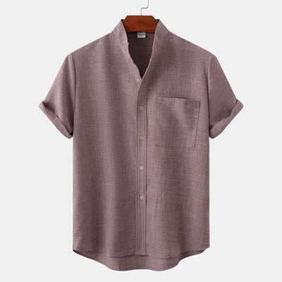 Zagreb | Camisa de algodón lisa con botones