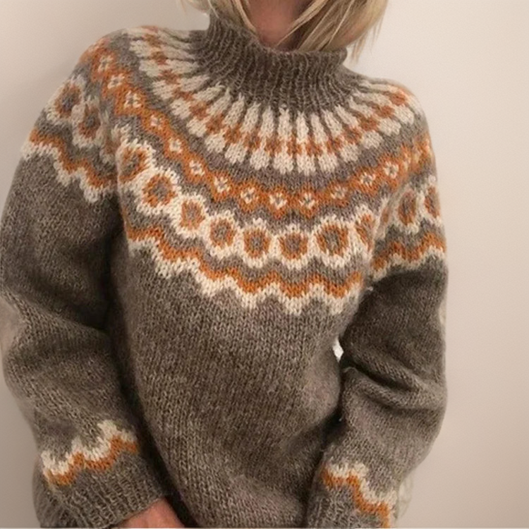 Olivia | Jersey de Cuello Alto Acolchado