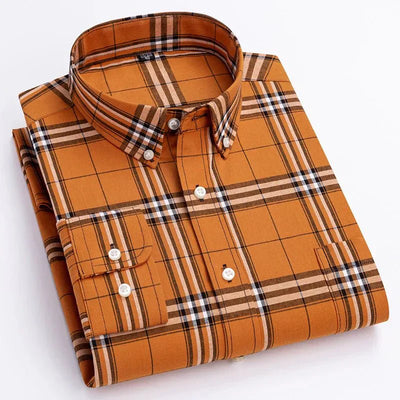 Díaz | Camisa de Cuadros de Manga Larga