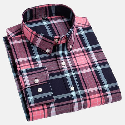 Díaz | Camisa de Cuadros de Manga Larga