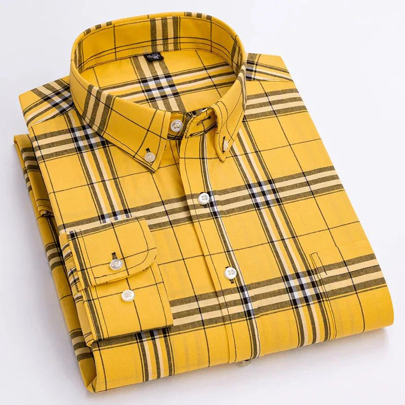 Díaz | Camisa de Cuadros de Manga Larga