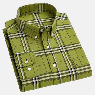 Díaz | Camisa de Cuadros de Manga Larga