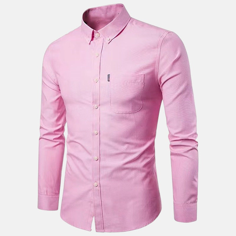 Javier | Camisa de Botón de Manga Larga