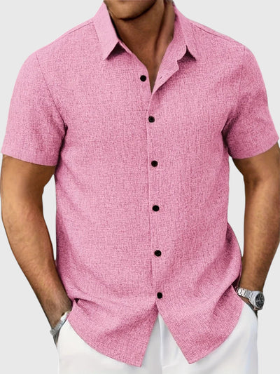 Santo | Camisa ligera de manga corta en mezcla de lino