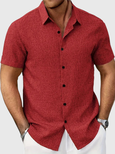 Santo | Camisa ligera de manga corta en mezcla de lino