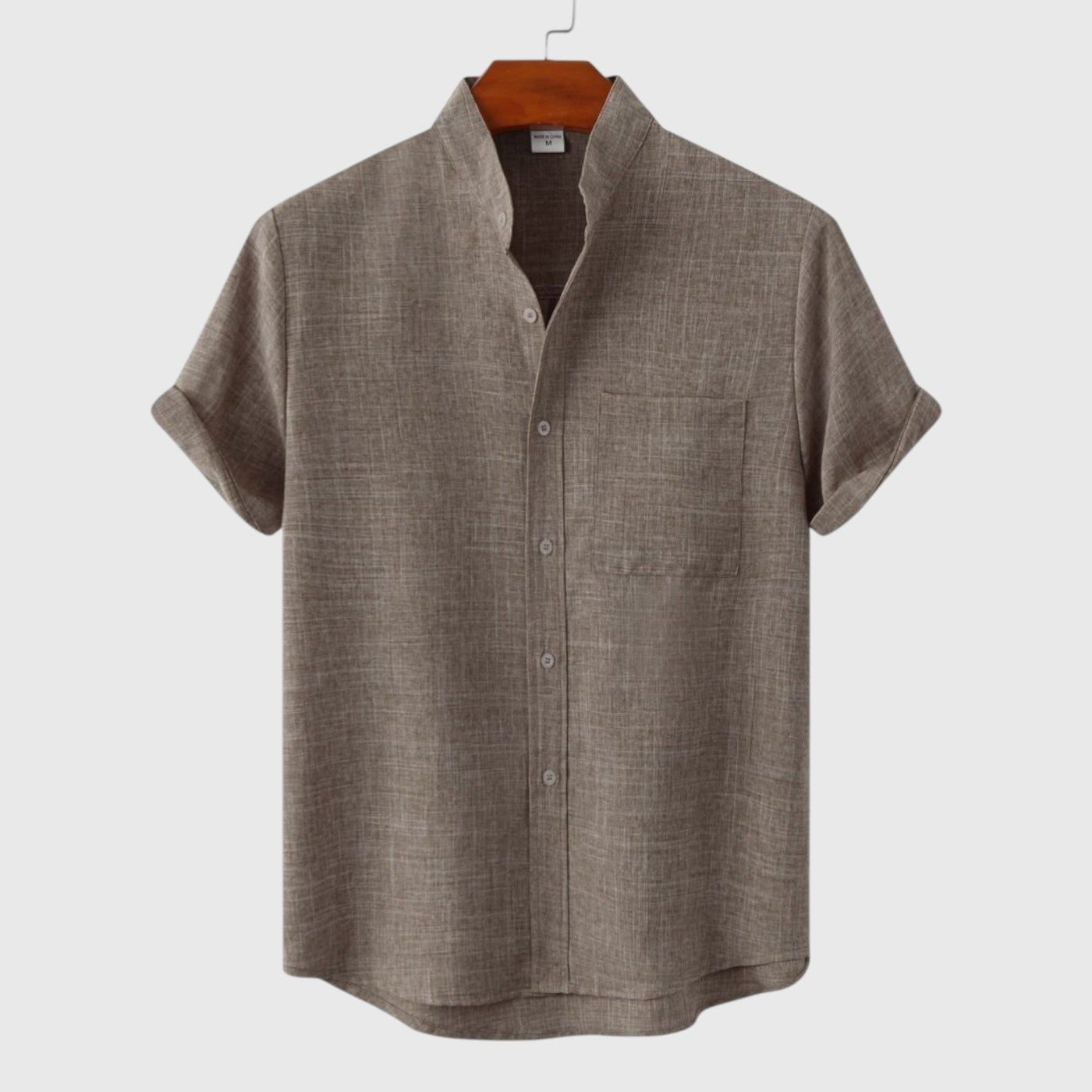 Zagreb | Camisa de algodón lisa con botones
