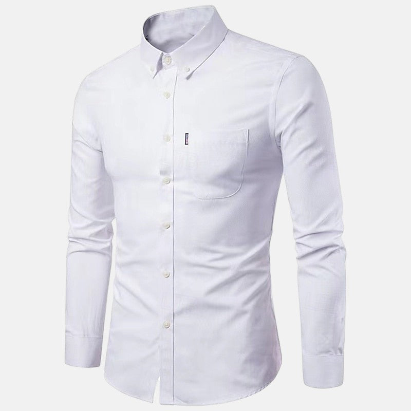 Javier | Camisa de Botón de Manga Larga